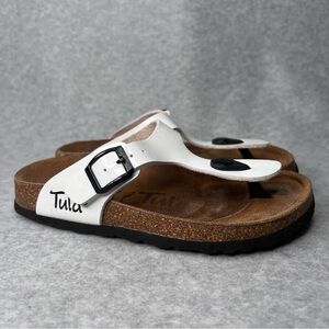 Tula by Birkenstock Rose Narrow Toe Separator Sandals Kids EU 32 White